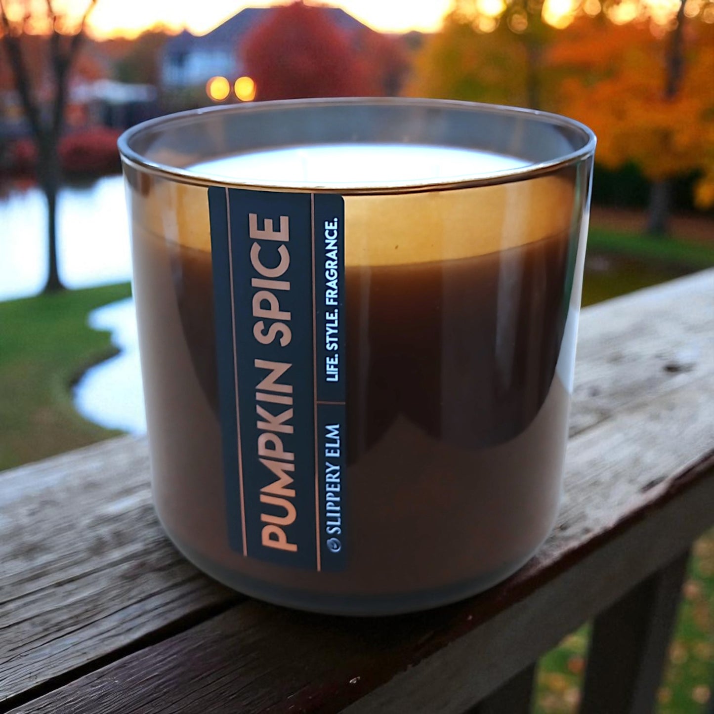 Pumpkin Spice Lodge Life.Style 3-Wick Candle (16.5oz)