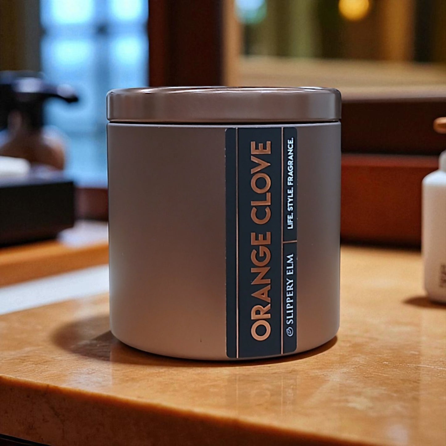 Orange Clove Lodge Life.Style Premium Candle Tin (11.5oz)