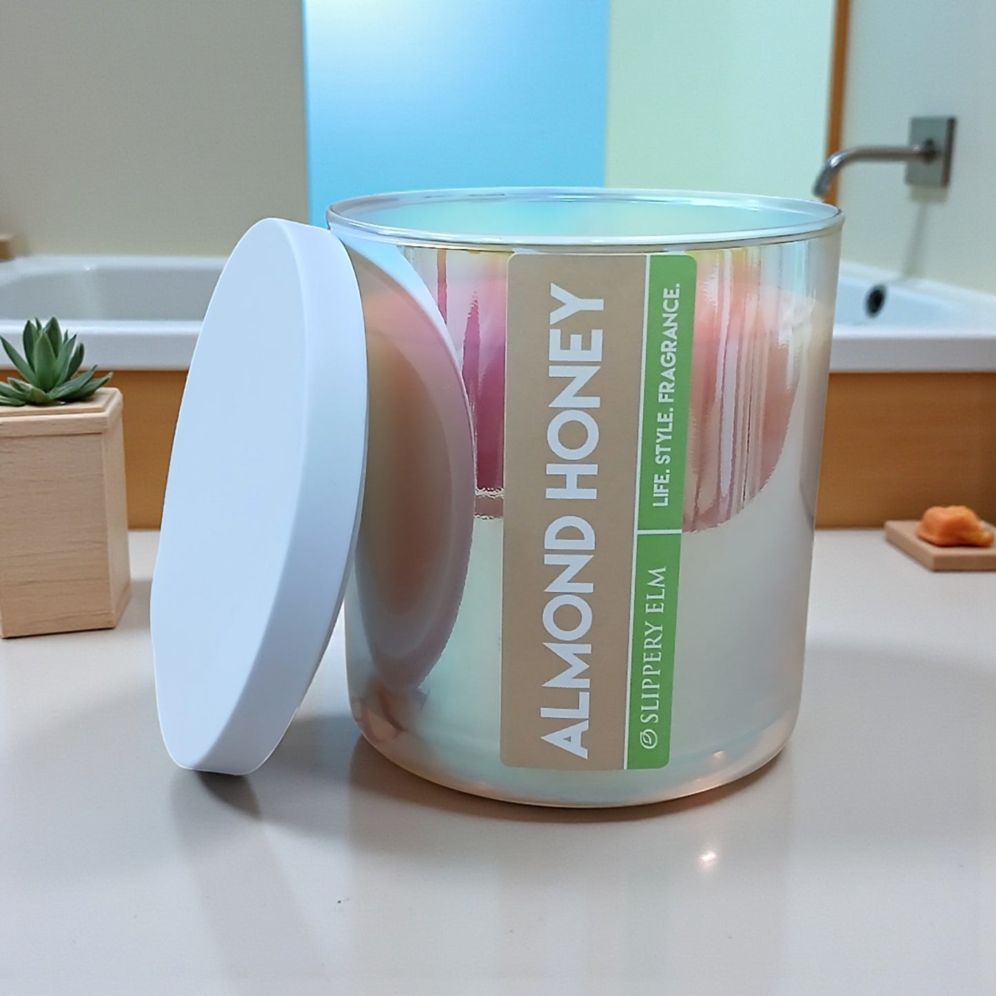 Almond Honey Glass Candle Tumbler