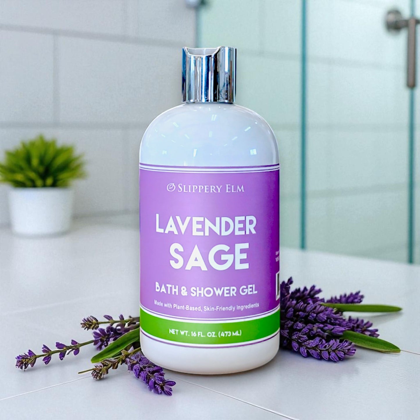 Lavender Sage Bath & Shower Gel (16oz)