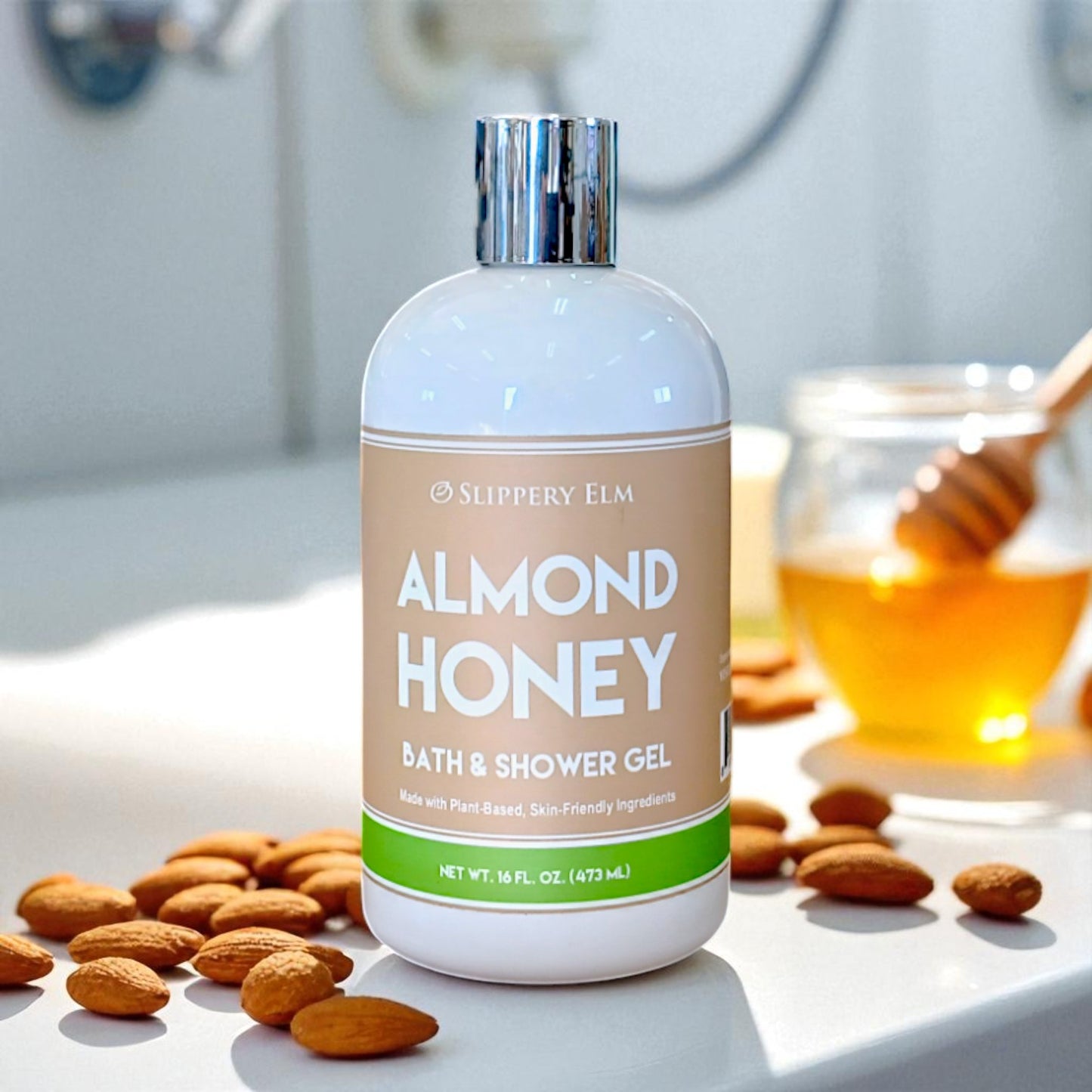 Almond Honey Bath & Shower Gel (16oz)