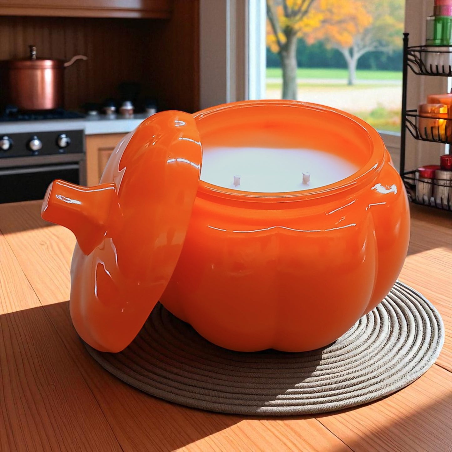 Pumpkin Spice Special Edition Large Glass Candle (14oz)