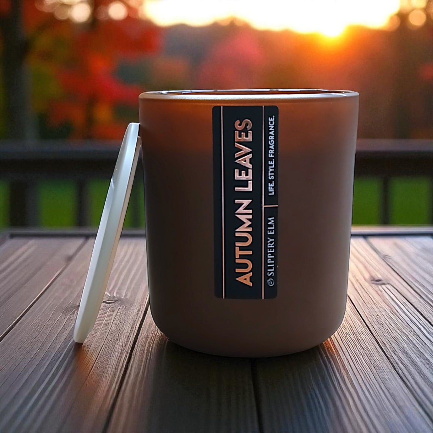 Autumn Leaves Lodge Life.Style Special Edition Glass Candle (13oz)