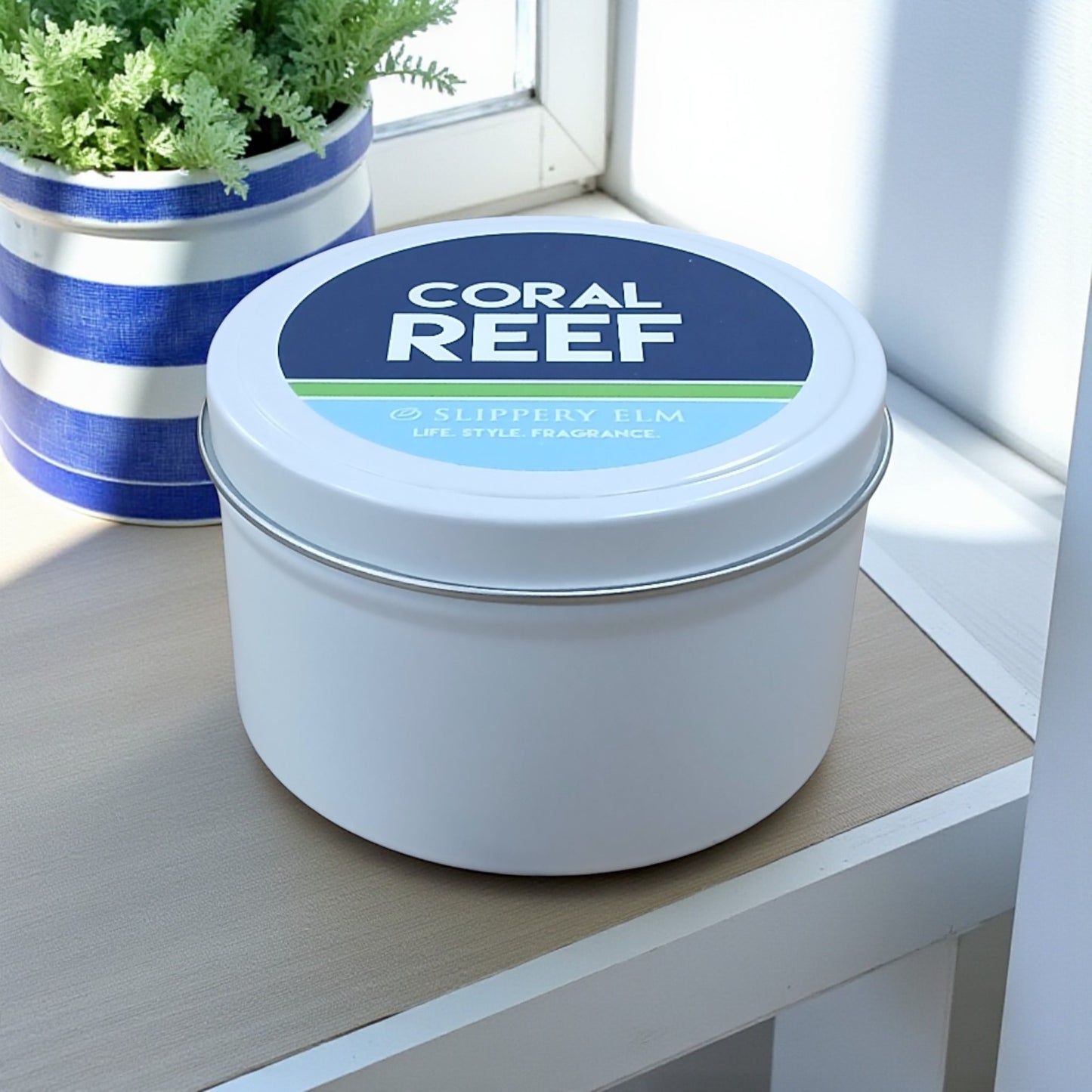 Coral Reef Coastal Life.Style Candle Tin