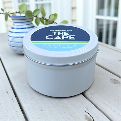 Weekends Coastal Life.Style Candle Tin