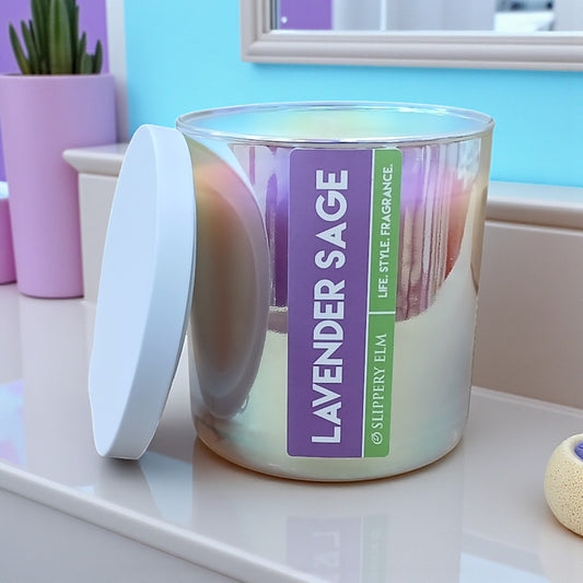 Lavender Sage Modern Life.Style Glass Candle (8.5oz)