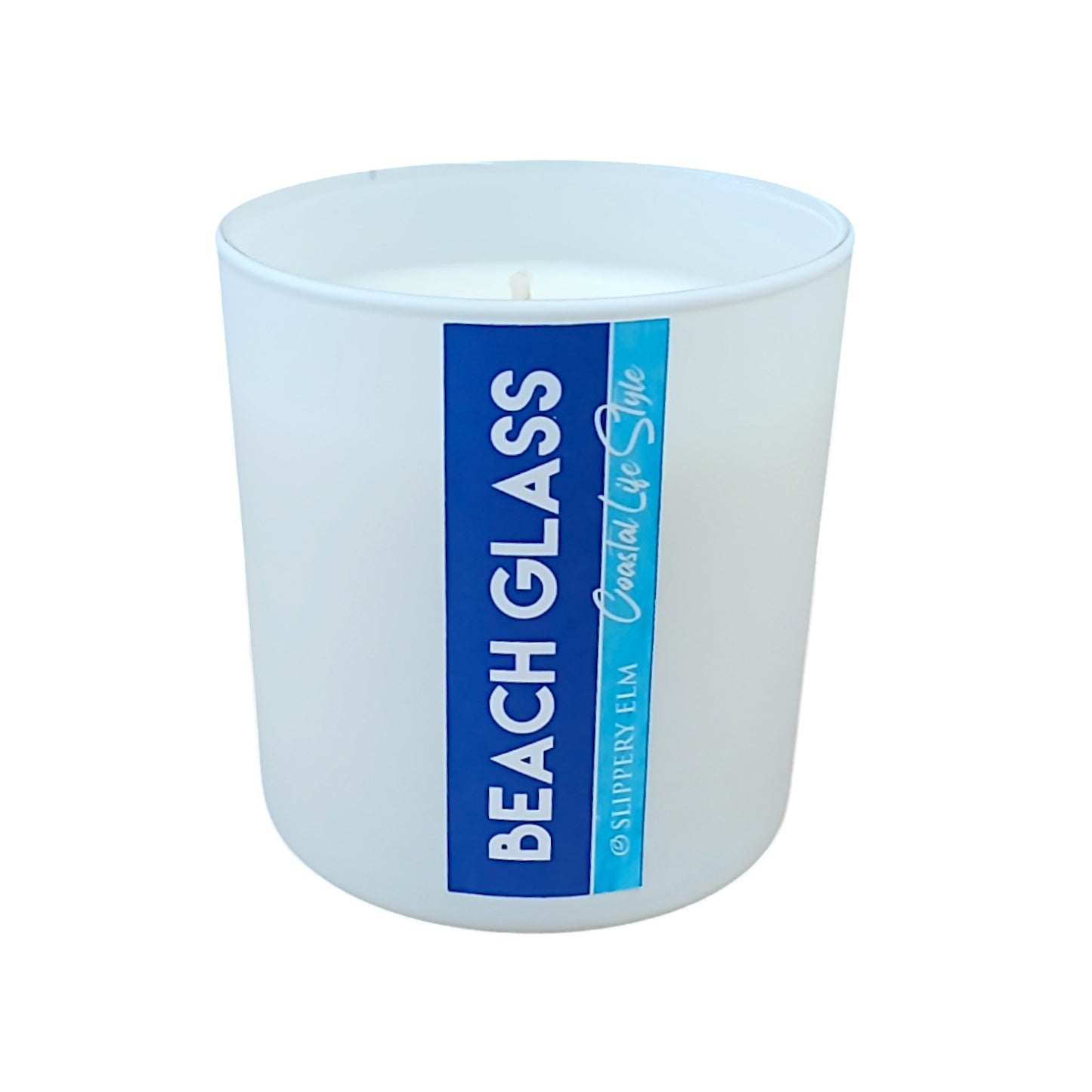 Beach Glass 8.5oz Coastal LifeStyle Glass Candle