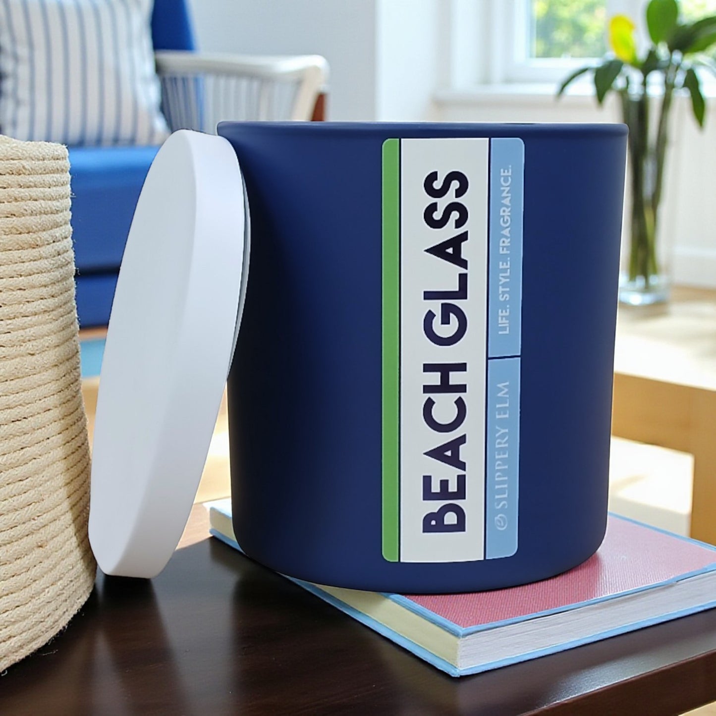 Beach Glass Glass Candle Tumbler