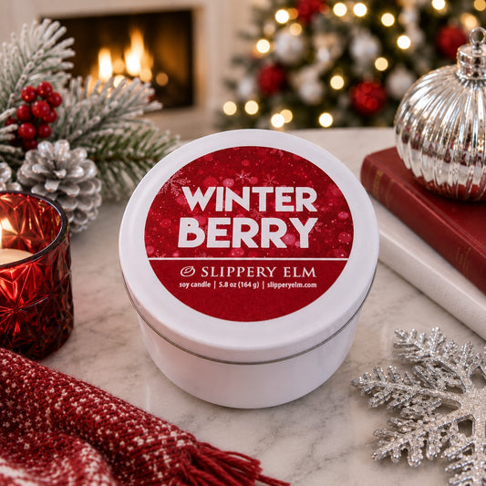 Winter Berry Holiday Life.Style Travel Candle Tin (5.8oz)