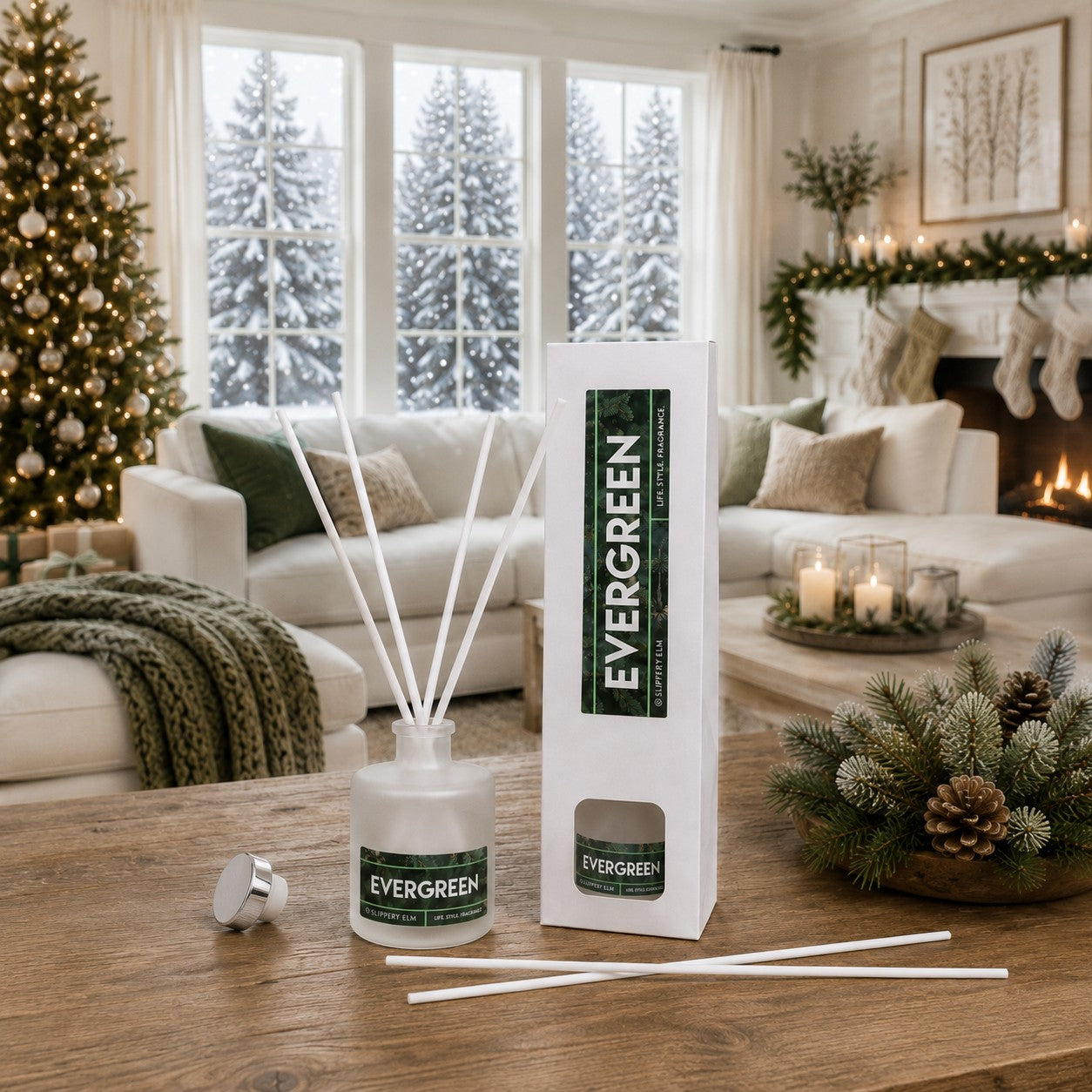 Evergreen Aromatic Reed Diffuser (4.3oz)
