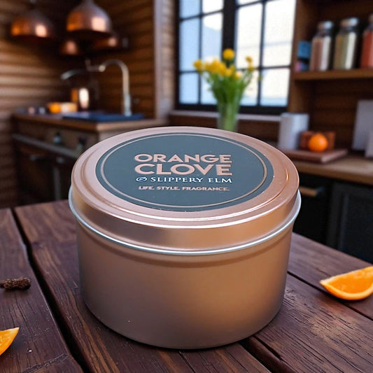 Orange Clove 5.8oz Lodge LifeStyle Candle Tin