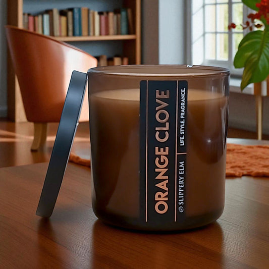 Orange Clove Lodge Life.Style Glass Candle (8.5oz)