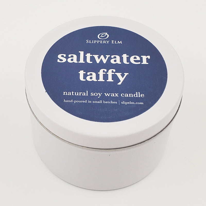 Saltwater Taffy 5.8oz Travel Candle Tin