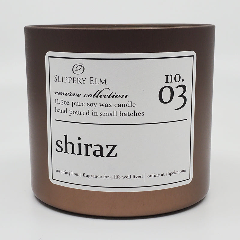 f.03/ Shiraz Reserve Collection 11.5oz Candle Tin