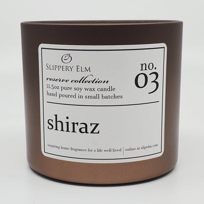 f.03/ Shiraz Reserve Collection 11.5oz Candle Tin