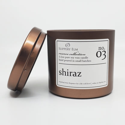 f.03/ Shiraz Reserve Collection 11.5oz Candle Tin