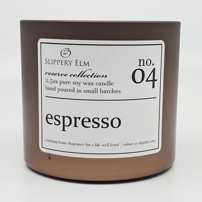Espresso 11.5oz Premium Bronze Candle Tin