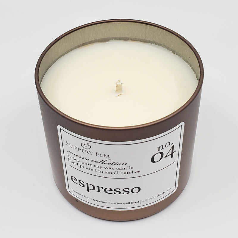 Espresso 11.5oz Premium Bronze Candle Tin